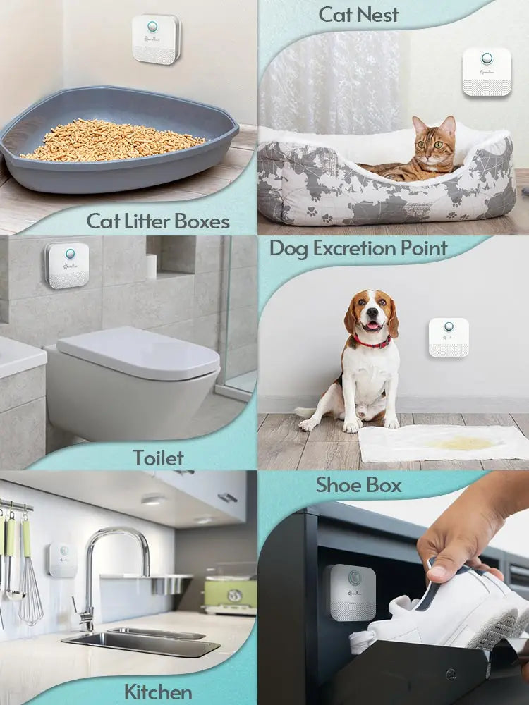 4000mAh Smart Odor Purifier Deodorizer For Pet Cat Litter Box