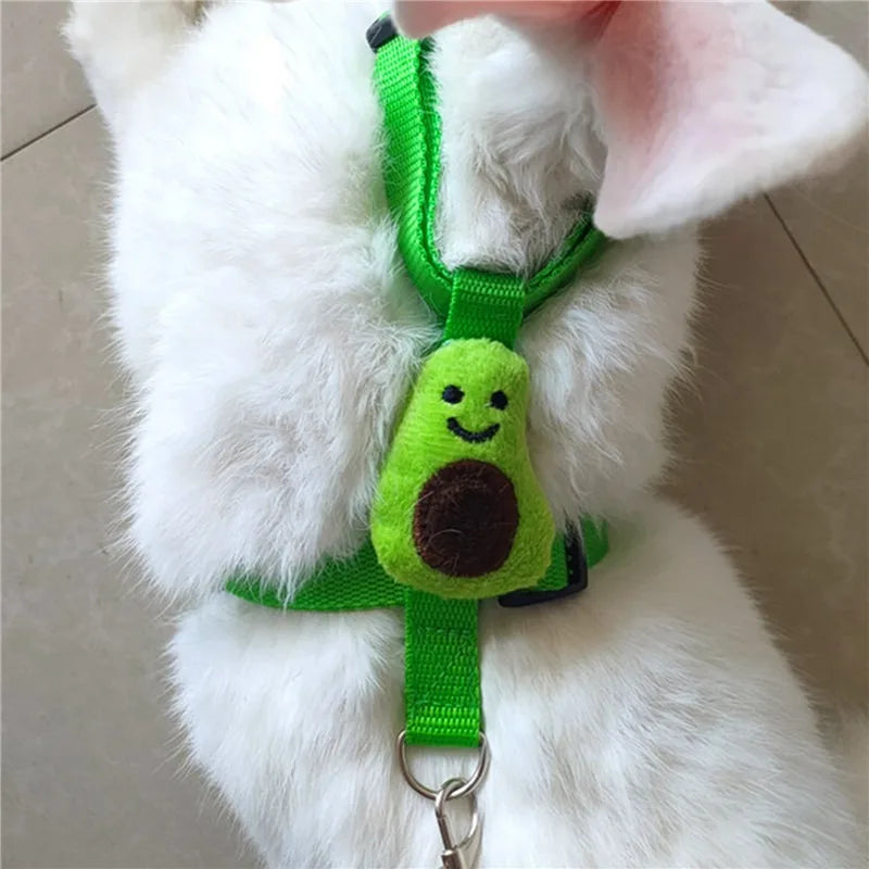 Pet Rabbit Small Animal Adjustable Harness and Leash Set