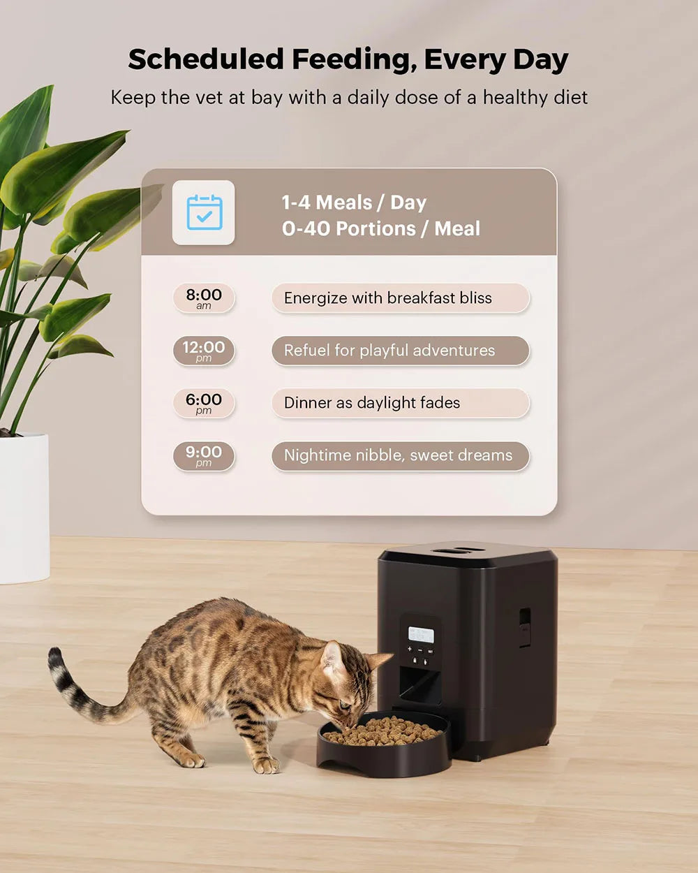 2L Pet Cat Dog Smart Automatic Feeder Food Dispenser