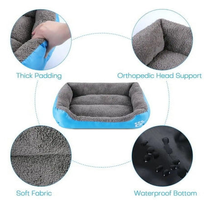 XS-L Waterproof Square Pet Dog Bed Mat Cushion