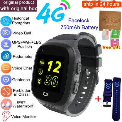 4G Kids Smart Watch GPS Video Call IP67 Waterproof Tracker