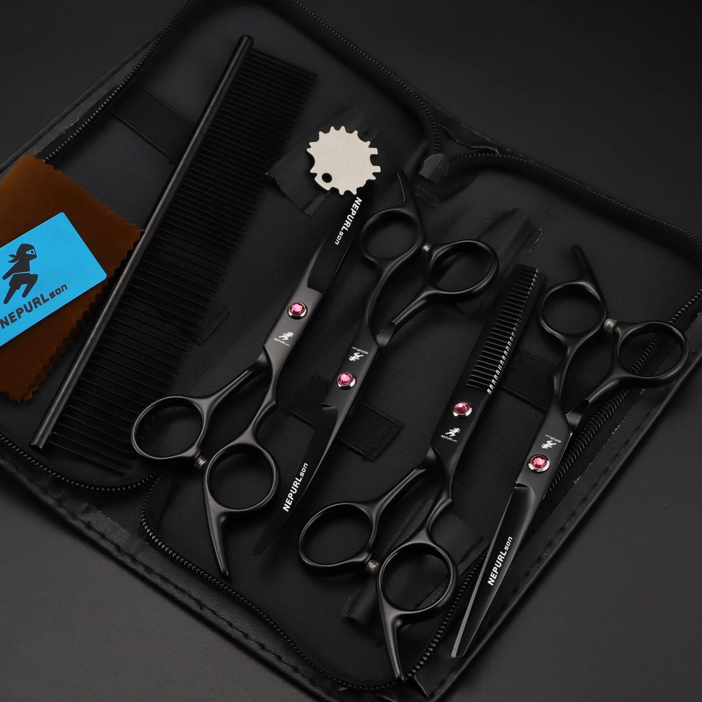 4-5pc Stainless Steel Pet Dog Cat 6" Grooming Scissors Comb Sets