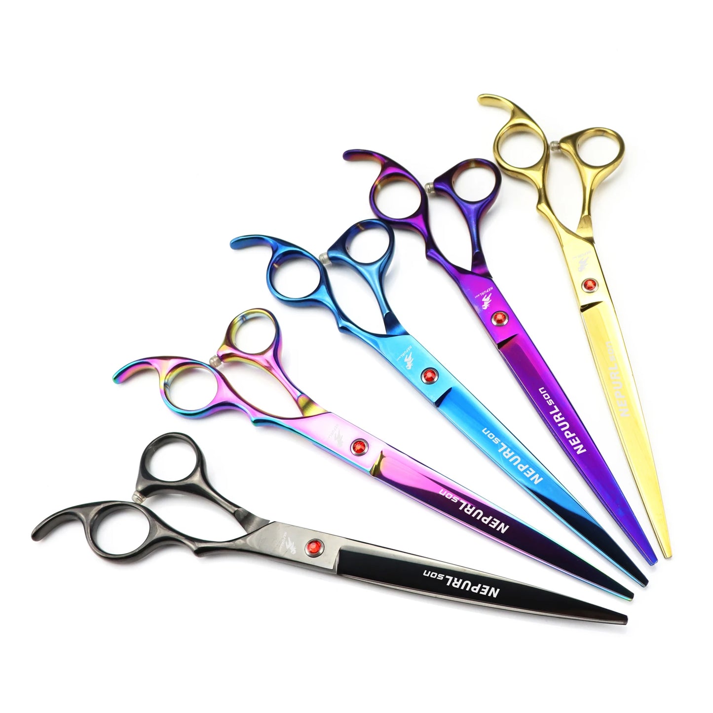 8" Stainless Steel Pet Dog Cat Grooming Scissors Combs Kits