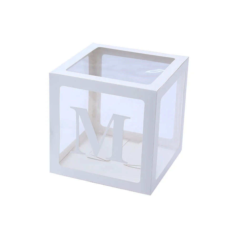 30cm Baby Shower Balloon Box for 1st Birthday Celebrations