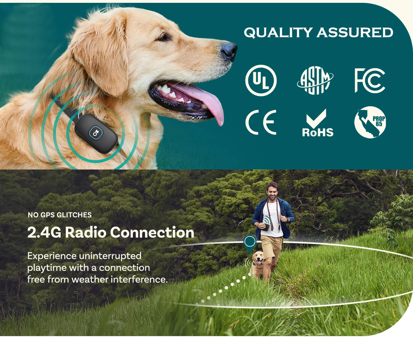 1000ft Pet Dog Wireless Electric Fence Training Collar System Remote Control