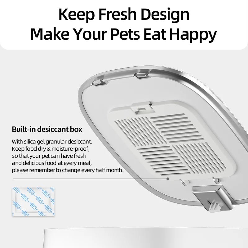 4L Automatic Pet Dog Cat Smart Control Feeder Food Dispenser