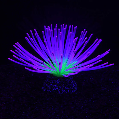 Artificial Fluorescent Silicone Sea Urchin Ball Aquarium Fish Tank Landscape Decoration