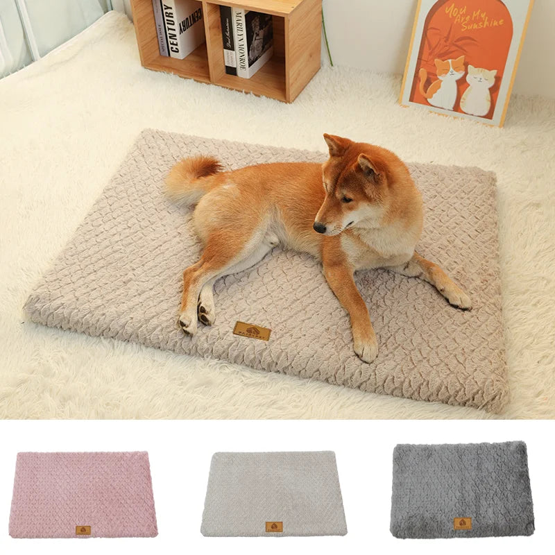 M-2XL Orthopedic Memory Foam Pet Dog Cat Bed With Removable Washable Faux Fur Cover