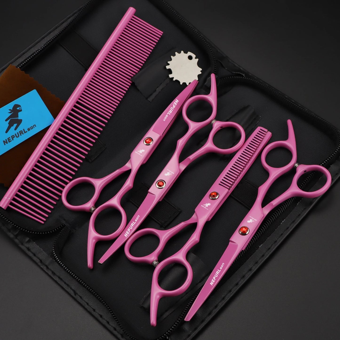 4pc Stainless Steel Pet Dog Cat Grooming Scissors Comb Sets