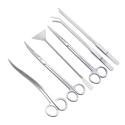 Stainless Steel Aquarium Fish Tank Cleaning Tools Scissors Tweezers