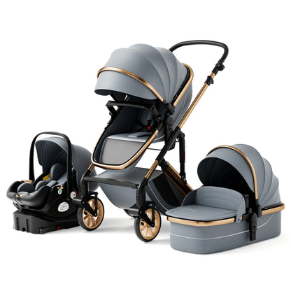 3-in-1 Baby Stroller with Safe Cradle