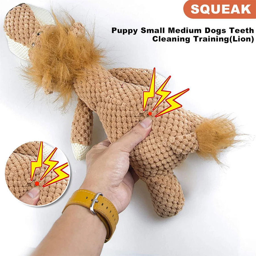 1/3Pcs Bite-Resistant Squeaky Sound Plush Pet Dog Toy