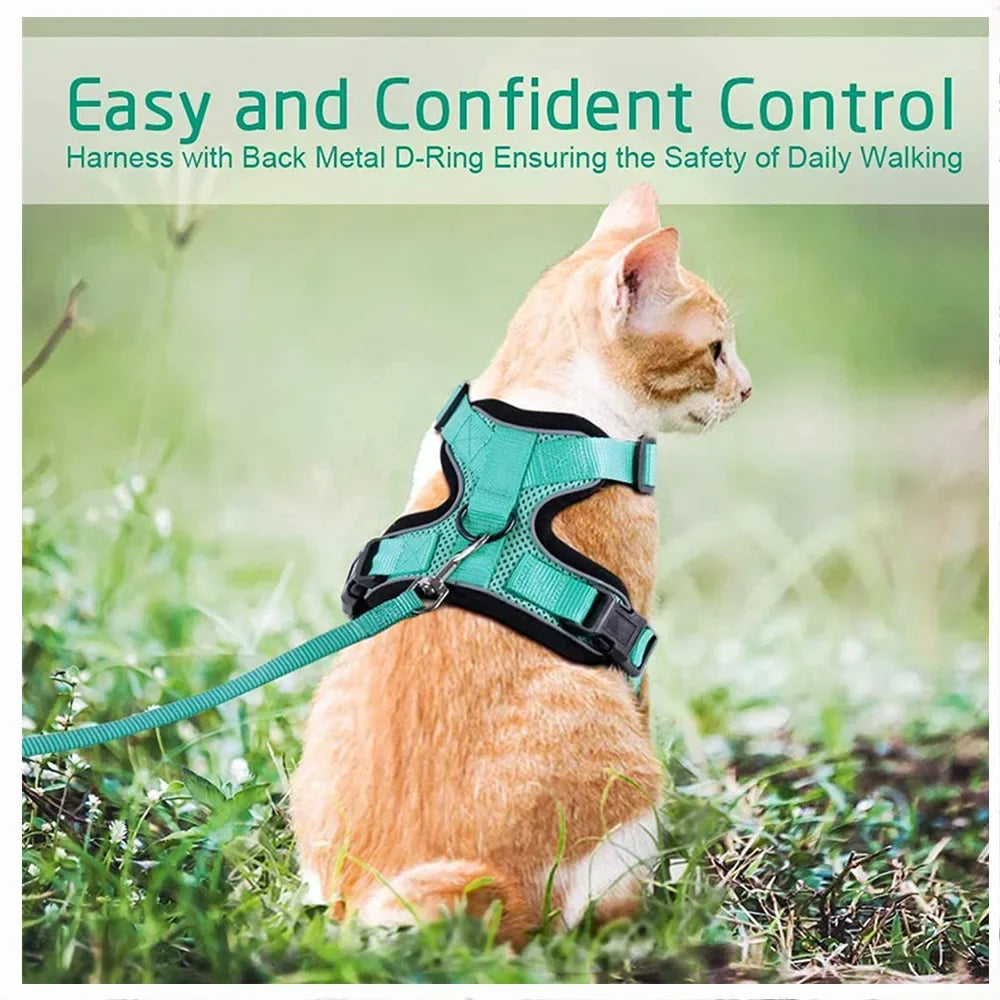 XS-S Pet Cat Harness and Leash Set