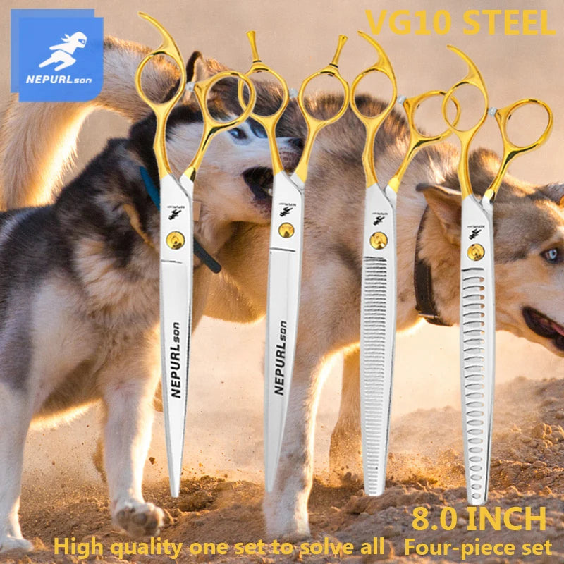 8" Stainless Steel Pet Dog Cat Grooming Scissors