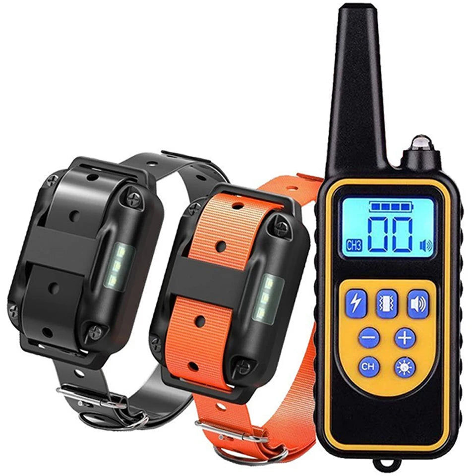 2600ft Waterproof Rechargeable Pet Dog Anti Bark Training Collar w/ Remote Control