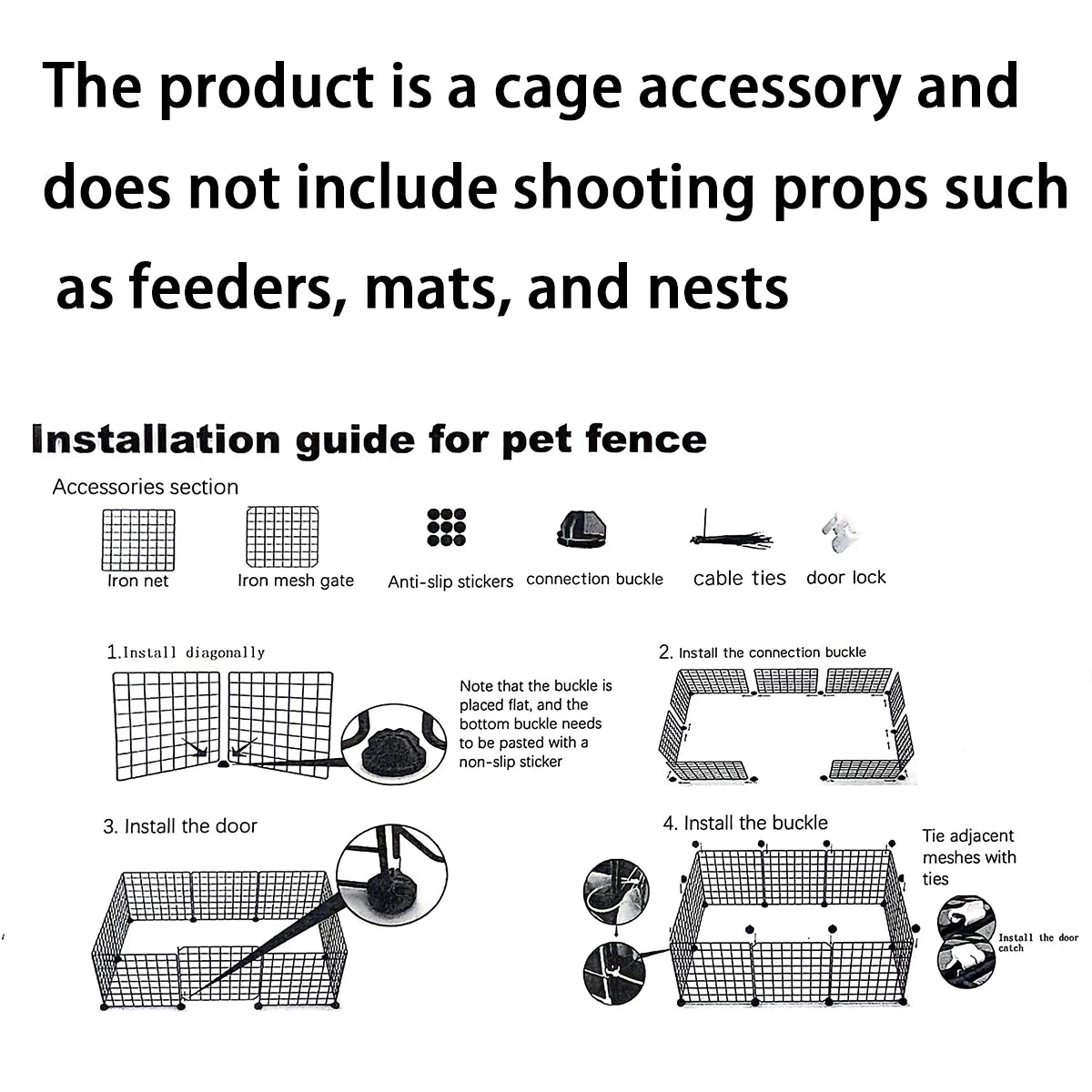 Small Animal Pet Hamster Guinea Pig Fence Home Cage Playpen