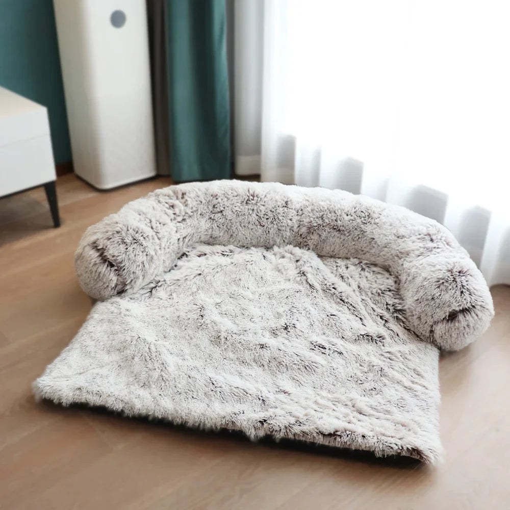 M-XL Removable Cover Plush Pet Dog Bed Sofa Cushion