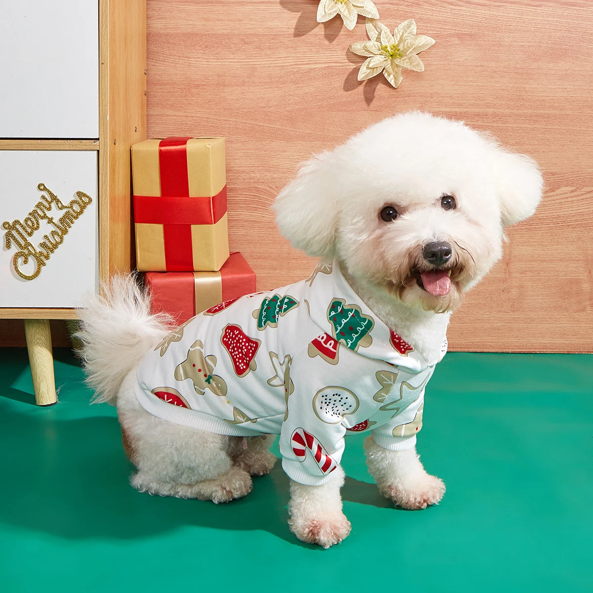 XS-2XL Pet Dog Christmas Hoodie Shirts Sweatshirts Apparel