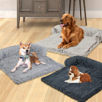 S-2XL Soft Plush Pet Dog Cat Bed Mat Sleeping Sofa