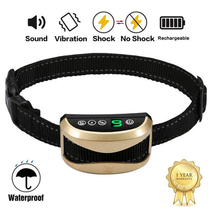 Pet Dog Waterproof Anti Bark Training Collar