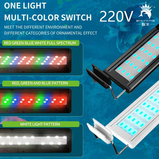 Multi Color LED Aquarium Fish Tank Light Lamp