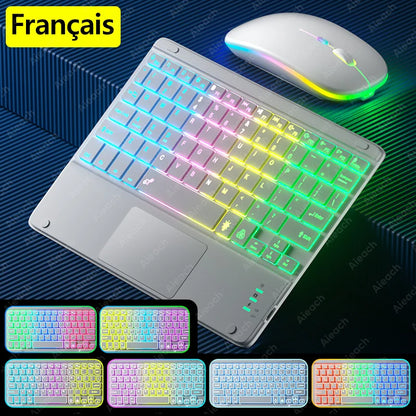 Wireless Bluetooth Keyboard with Touchpad for Tablets