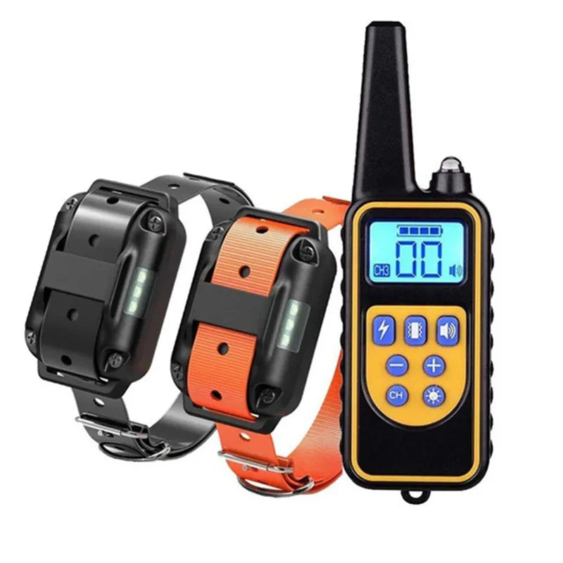 2600ft Waterproof Rechargeable Pet Dog Anti Bark Training Collar w/ Remote Control