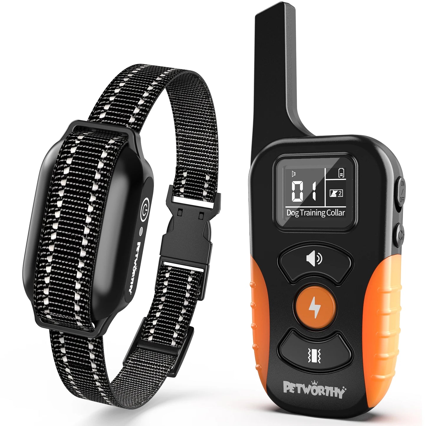 3300ft Pet Dog Waterproof Remote Control Rechargeable Anti Bark Training Collar