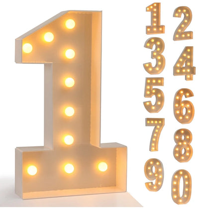 91.5cm Giant Light-Up Number Frame (0-9)