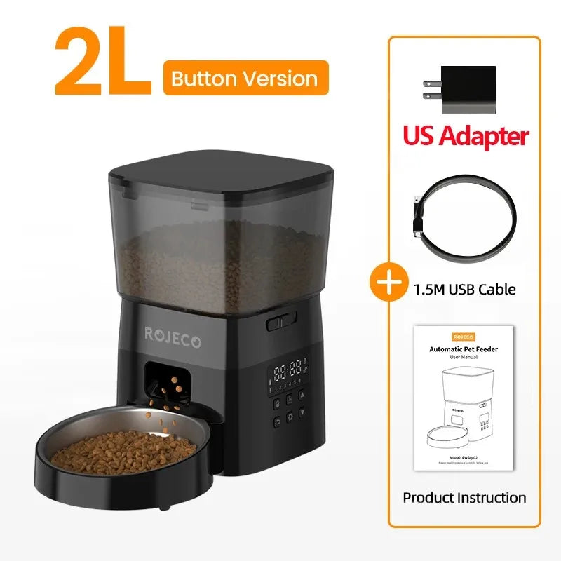 2L Pet Dog Cat Automatic Feeder Food Dispenser