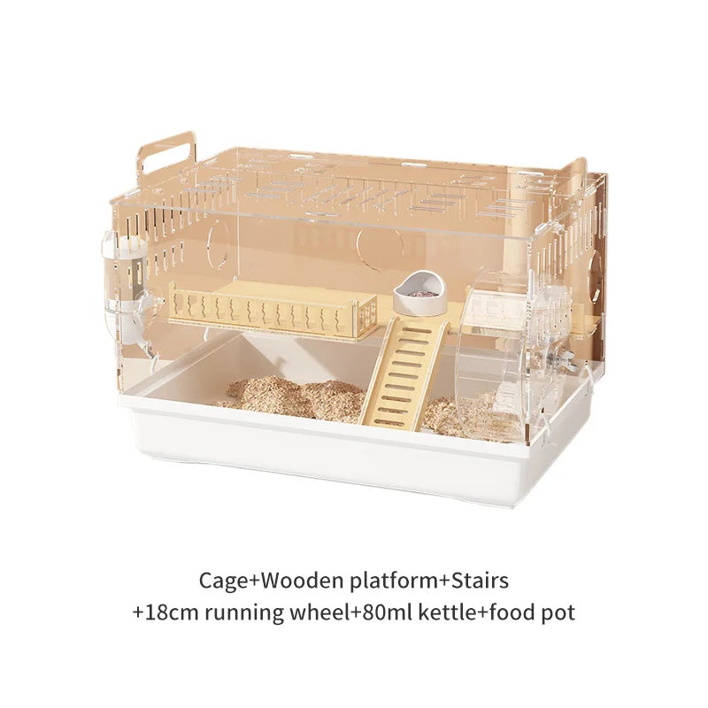 Small Animal Pet Hamster Acrylic Cage House