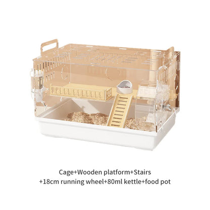 Small Animal Pet Hamster Acrylic Cage House