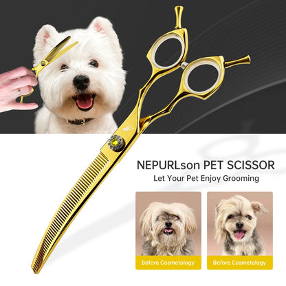 7-8" Stainless Steel Pet Dog Cat Grooming Thinning Scissors