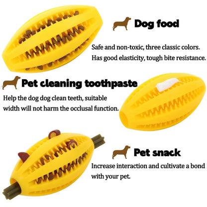 Natural Rubber Interactive Pet Dog Teeth Cleaning Chew Toys