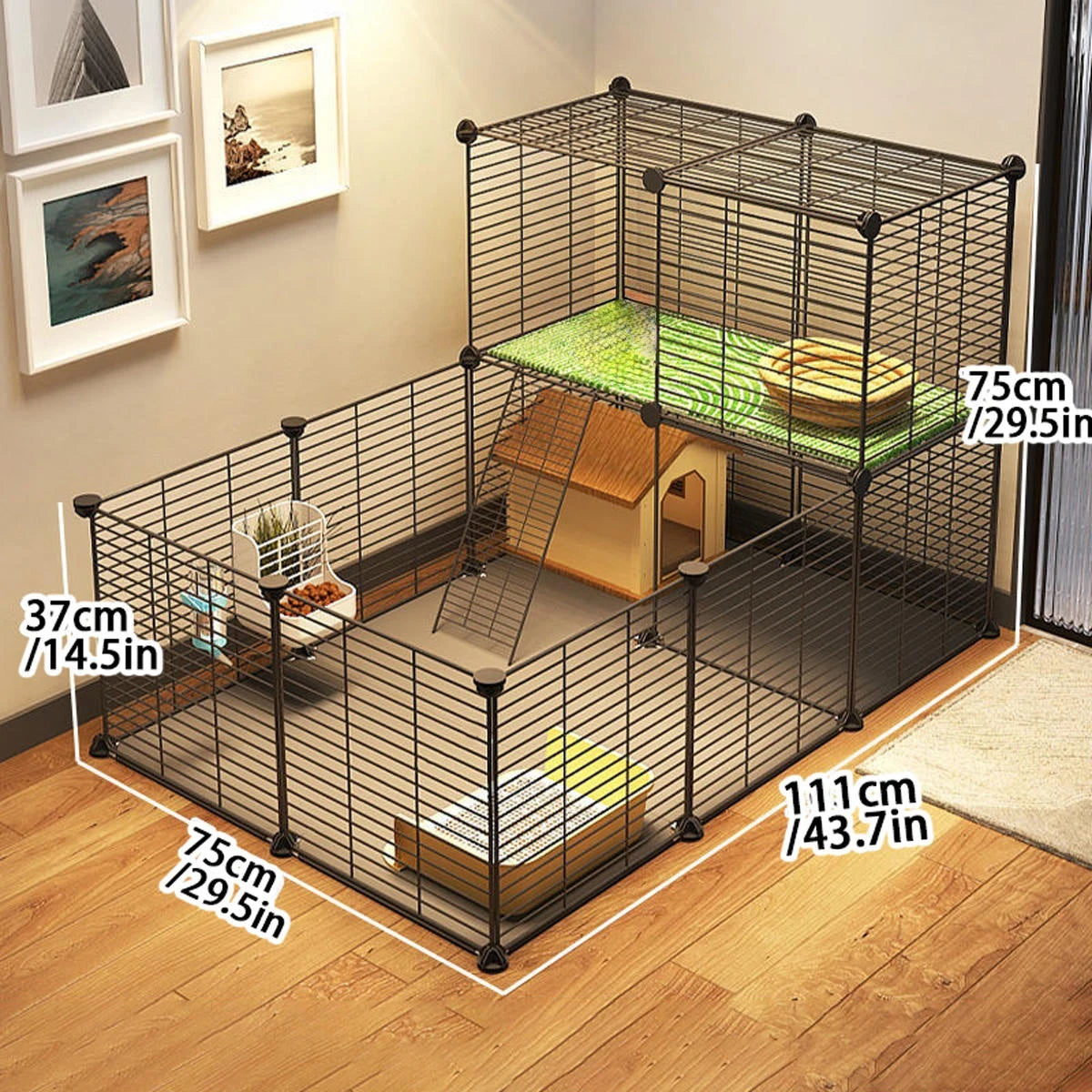 Small Animal Pet Hamster Guinea Pig Fence Home Cage Playpen