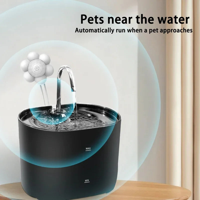 Automatic Pet Cat Dog Water Filter Dispenser Fountain