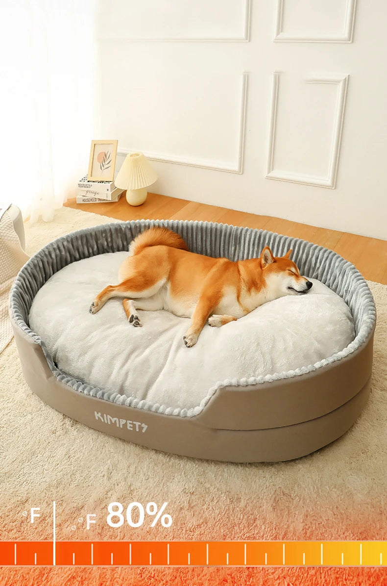 S-3XL Washable Plush Kennel Pet Dog Bed Sofa Cushion Mat