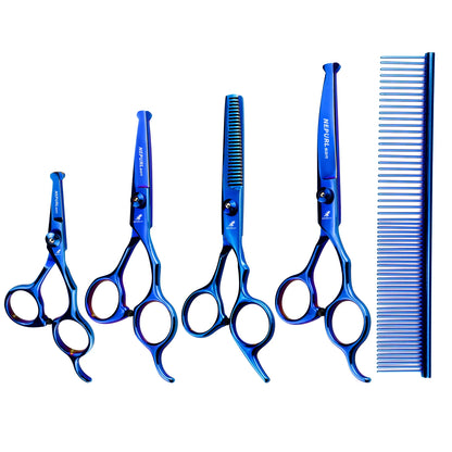 5pc Stainless Steel Pet Dog Cat Grooming Scissors Comb Sets