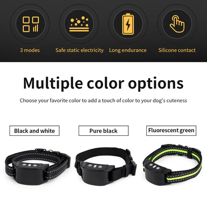 Pet Dog Anti Bark Training Collars USB Rechargeable