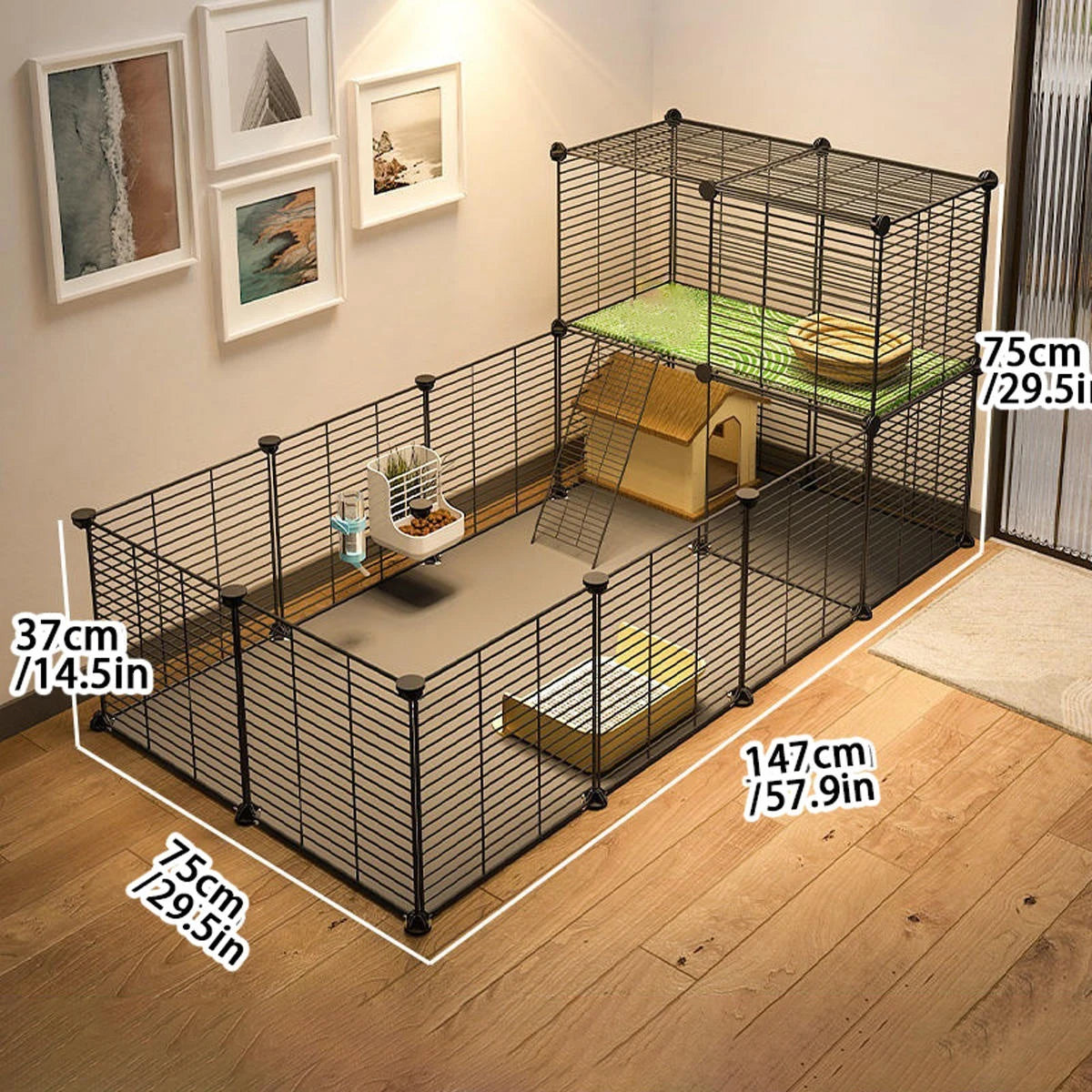 Small Animal Pet Hamster Guinea Pig Fence Home Cage Playpen