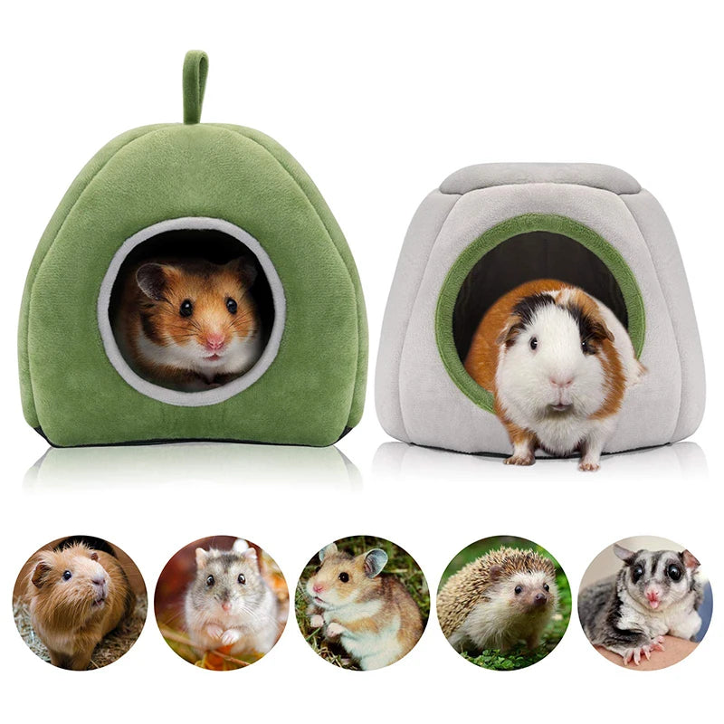 Small Animal Pet Hamster Guinea Pig Cage House Cotton Nest Bed