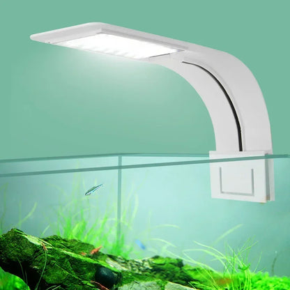 5-15W Ultra Thin Aquarium Fish Tank LED Light Clip-on Lamp