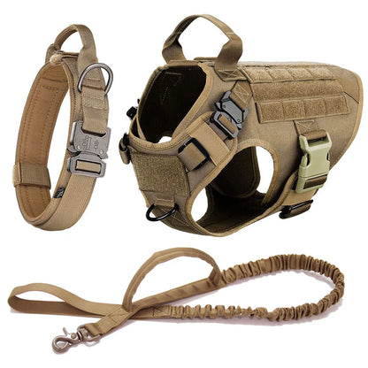 S-XL Pet Dog Harness Vest and Leash Collar Set