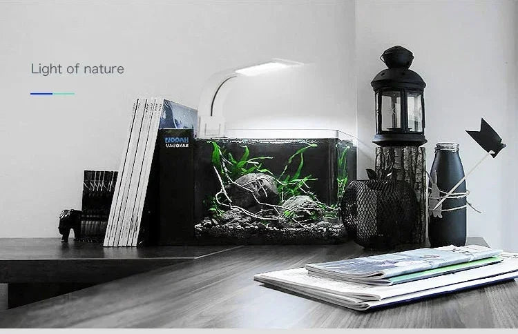 5-15W Ultra Thin Aquarium Fish Tank LED Light Clip-on Lamp