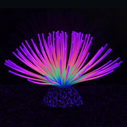 Artificial Fluorescent Silicone Sea Urchin Ball Aquarium Fish Tank Landscape Decoration