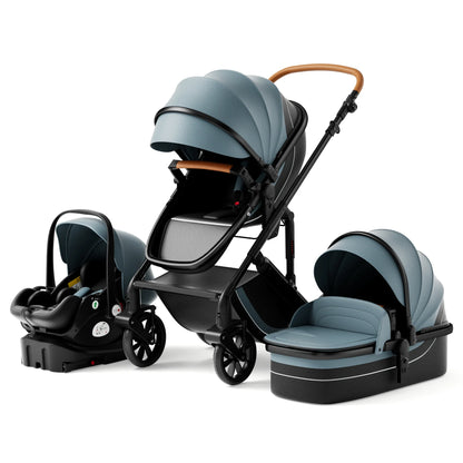 3-in-1 Baby Stroller with Safe Cradle