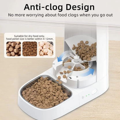 4L Automatic Pet Dog Cat Smart Feeder Food Dispenser WiFi Remote Control