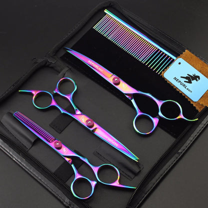 4-5pc Stainless Steel Pet Dog Cat 6" Grooming Scissors Comb Sets