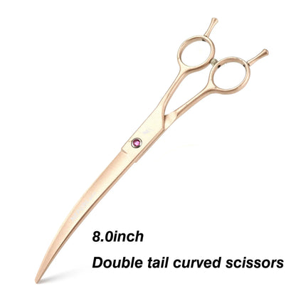 8" Stainless Steel Pet Dog Cat Grooming Scissors Combs Kits