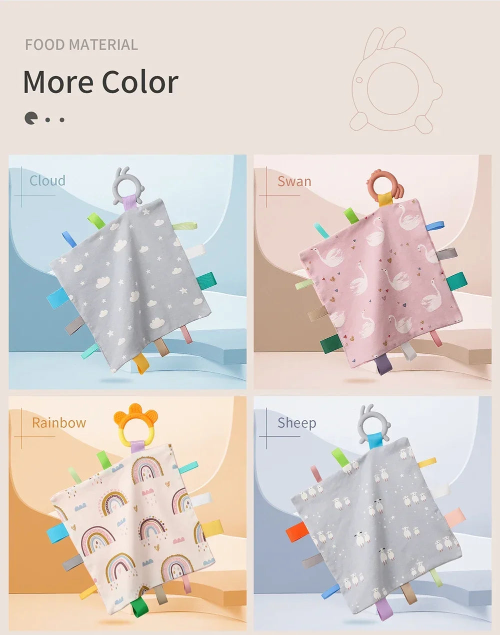 Newborn Baby Muslin Squares Towel for Comfort and Burping